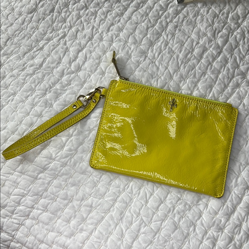 Cole Haan Yellow Patent Leather Wristlet